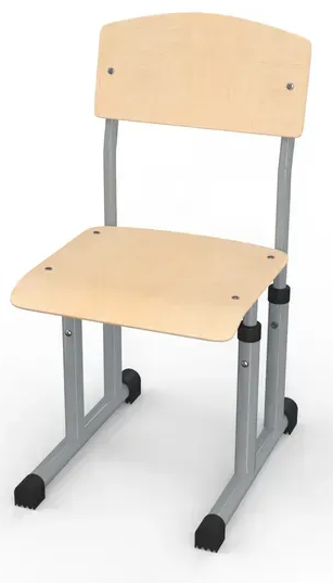 Стілець учнівський полозковий кругла труба №4-6 МФ Вересень